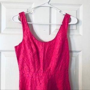 Pink floral dress